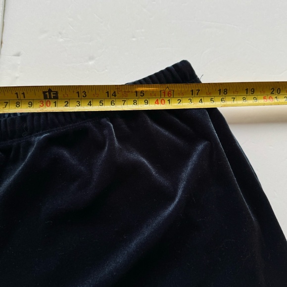 Lauren Ralph Lauren Navy Velvet 2 Pc. Pajama Set, Size Large - Picture 9 of 13